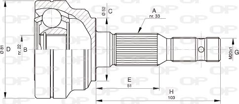 Open Parts CVJ5281.10 - Jeu de joints, arbre de transmission droxauto.com