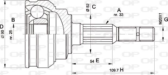 Open Parts CVJ5283.10 - Jeu de joints, arbre de transmission droxauto.com