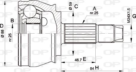 Open Parts CVJ5239.10 - Jeu de joints, arbre de transmission droxauto.com