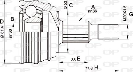 Open Parts CVJ5235.10 - Jeu de joints, arbre de transmission droxauto.com