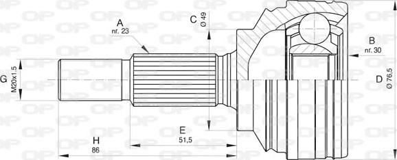 Open Parts CVJ5799.10 - Jeu de joints, arbre de transmission droxauto.com