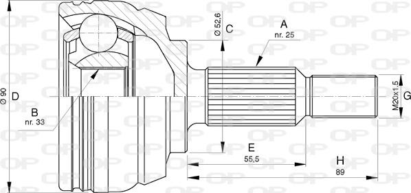 Open Parts CVJ5749.10 - Jeu de joints, arbre de transmission droxauto.com