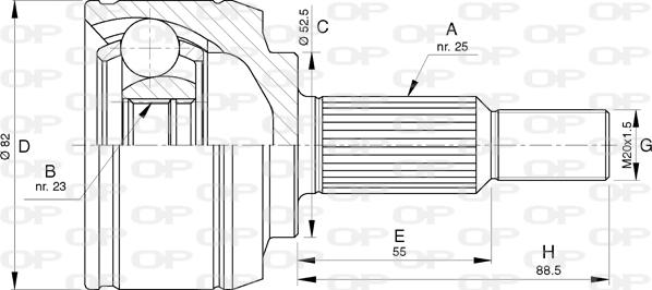 Open Parts CVJ5765.10 - Jeu de joints, arbre de transmission droxauto.com