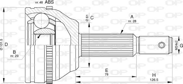 Open Parts CVJ5766.10 - Jeu de joints, arbre de transmission droxauto.com