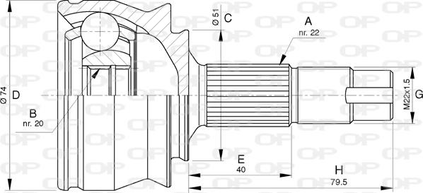 Open Parts CVJ5762.10 - Jeu de joints, arbre de transmission droxauto.com