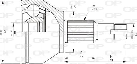 Open Parts CVJ5706.10 - Jeu de joints, arbre de transmission droxauto.com