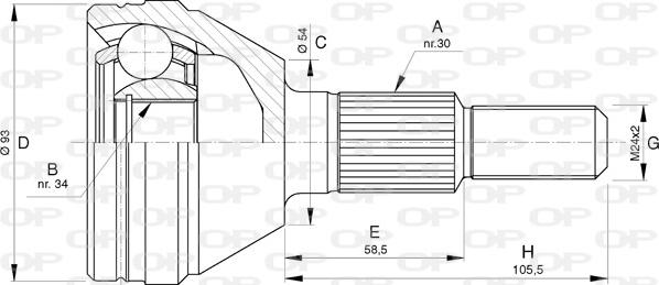 Open Parts CVJ5737.10 - Jeu de joints, arbre de transmission droxauto.com