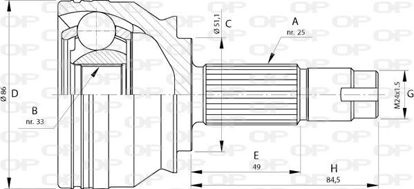 Open Parts CVJ5721.10 - Jeu de joints, arbre de transmission droxauto.com