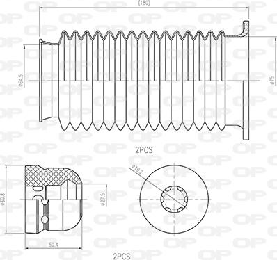 Open Parts DCK5026.04 - Kit de protection contre la poussière, amortisseur droxauto.com