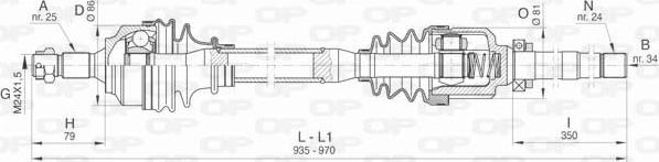 Open Parts DRS6456.00 - Arbre de transmission droxauto.com