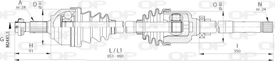 Open Parts DRS6403.00 - Arbre de transmission droxauto.com