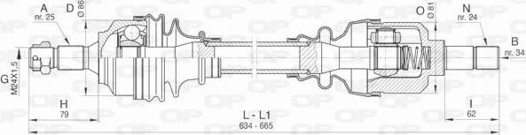 Open Parts DRS6435.00 - Arbre de transmission droxauto.com