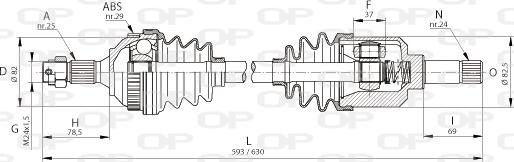 Open Parts DRS6044.00 - Arbre de transmission droxauto.com