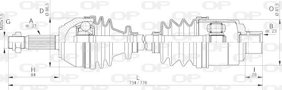Open Parts DRS6017.00 - Arbre de transmission droxauto.com
