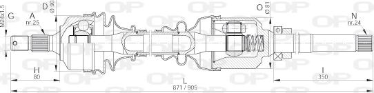 Open Parts DRS6024.00 - Arbre de transmission droxauto.com