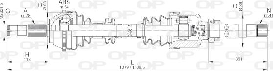 Open Parts DRS6144.00 - Arbre de transmission droxauto.com