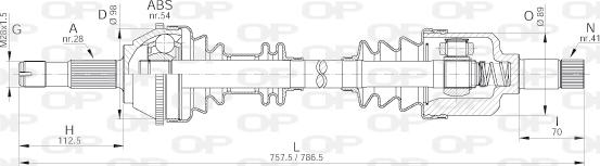 Open Parts DRS6143.00 - Arbre de transmission droxauto.com