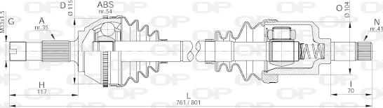 Open Parts DRS6174.00 - Arbre de transmission droxauto.com