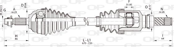 Open Parts DRS6345.00 - Arbre de transmission droxauto.com