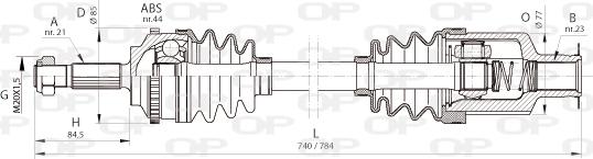 Open Parts DRS6371.00 - Arbre de transmission droxauto.com