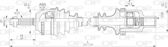 Open Parts DRS6299.00 - Arbre de transmission droxauto.com