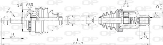 Open Parts DRS6208.00 - Arbre de transmission droxauto.com