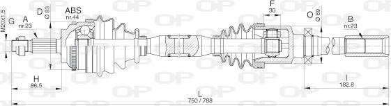 Open Parts DRS6287.00 - Arbre de transmission droxauto.com