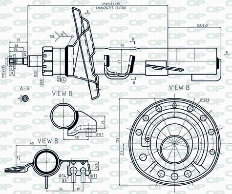 Open Parts SAB8544.31 - Amortisseur droxauto.com
