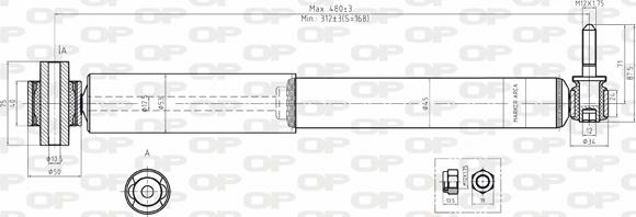 Open Parts SAB8057.32 - Amortisseur droxauto.com