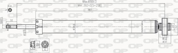 Open Parts SAB8003.32 - Amortisseur droxauto.com