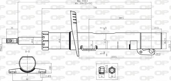 Open Parts SAB8029.31 - Amortisseur droxauto.com