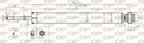 Open Parts SAB8307.32 - Amortisseur droxauto.com