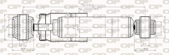 Open Parts SAB8276.32 - Amortisseur droxauto.com