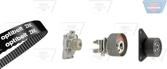 Optibelt KT 1496 W1 - Pompe à eau + kit de courroie de distribution droxauto.com