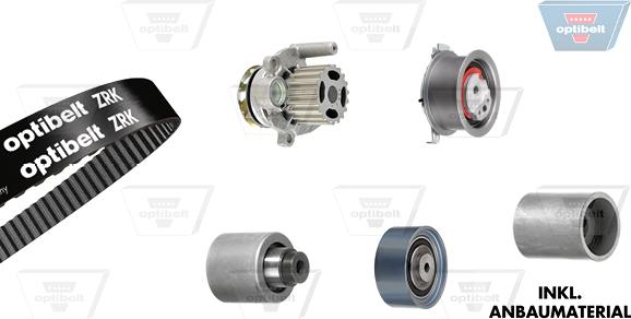Optibelt KT 1420 W2 - Pompe à eau + kit de courroie de distribution droxauto.com