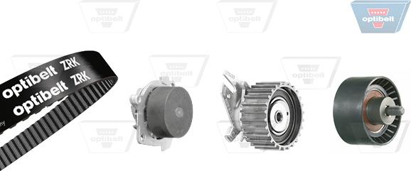 Optibelt KT 1519 W1 - Pompe à eau + kit de courroie de distribution droxauto.com