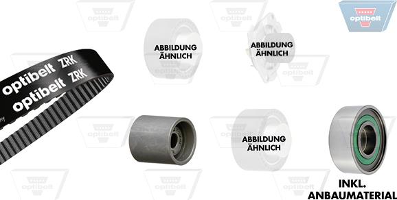 Optibelt KT 1514 W1 - Pompe à eau + kit de courroie de distribution droxauto.com