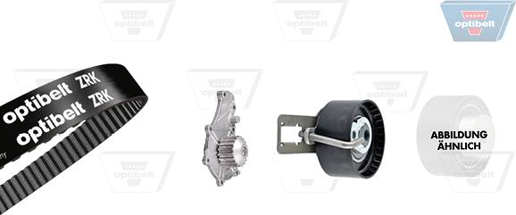Optibelt KT 1581 W1 - Pompe à eau + kit de courroie de distribution droxauto.com