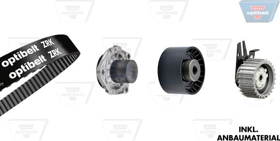 Optibelt KT 1525 W1 - Pompe à eau + kit de courroie de distribution droxauto.com