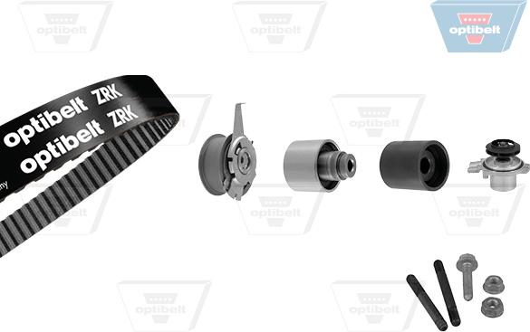 Optibelt KT 1611 W1 - Pompe à eau + kit de courroie de distribution droxauto.com