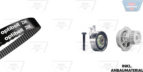 Optibelt KT 1002 W4 - Pompe à eau + kit de courroie de distribution droxauto.com