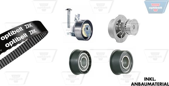 Optibelt KT 1024 W1 - Pompe à eau + kit de courroie de distribution droxauto.com