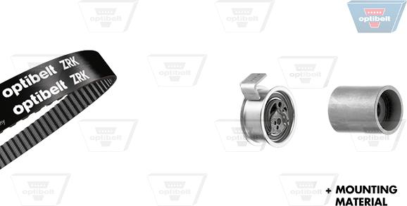Optibelt KT 1238 - Kit de distribution droxauto.com