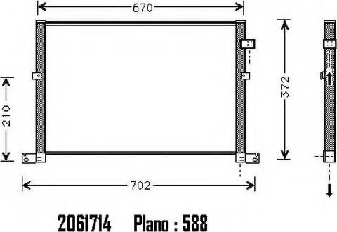 Ordonez 2061714 - Condensateur, climatisation droxauto.com