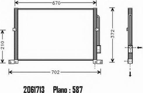 Ordonez 2061713 - Condensateur, climatisation droxauto.com