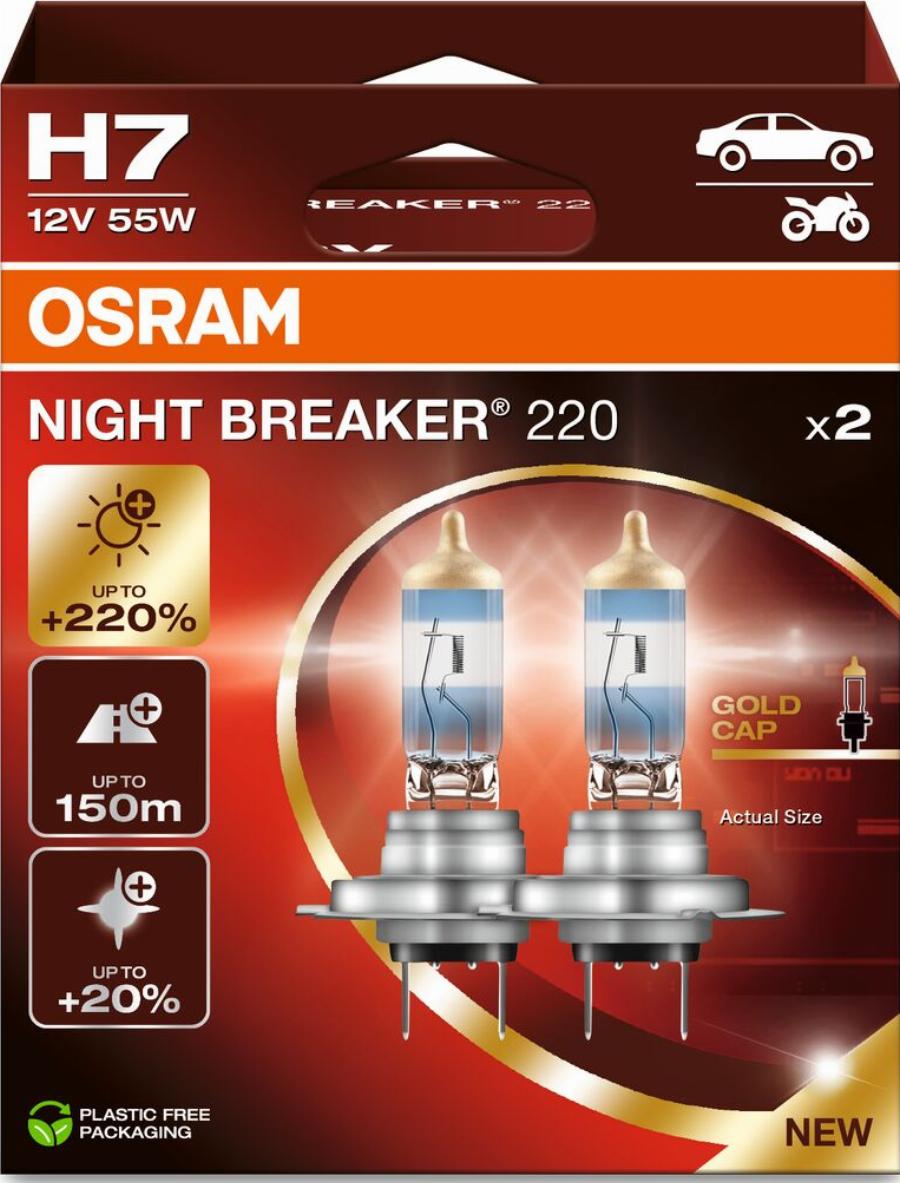 OSRAM 64210NB220-2HB - Ampoule, projecteur longue portée droxauto.com