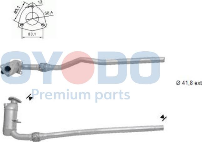 Oyodo 10N0087-OYO - Catalyseur droxauto.com