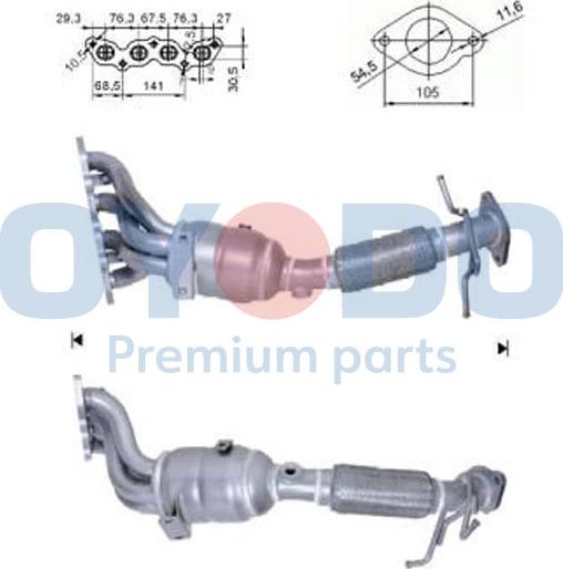 Oyodo 10N0024-OYO - Catalyseur droxauto.com