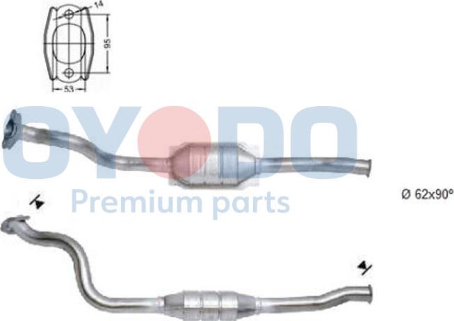 Oyodo 20N0086-OYO - Catalyseur droxauto.com