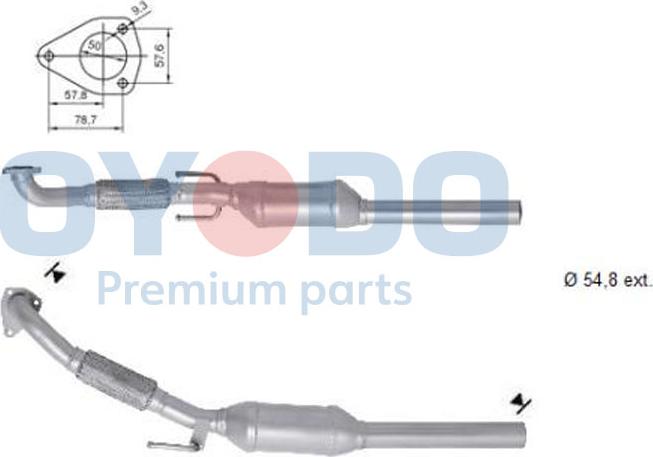 Oyodo 20N0100-OYO - Catalyseur droxauto.com
